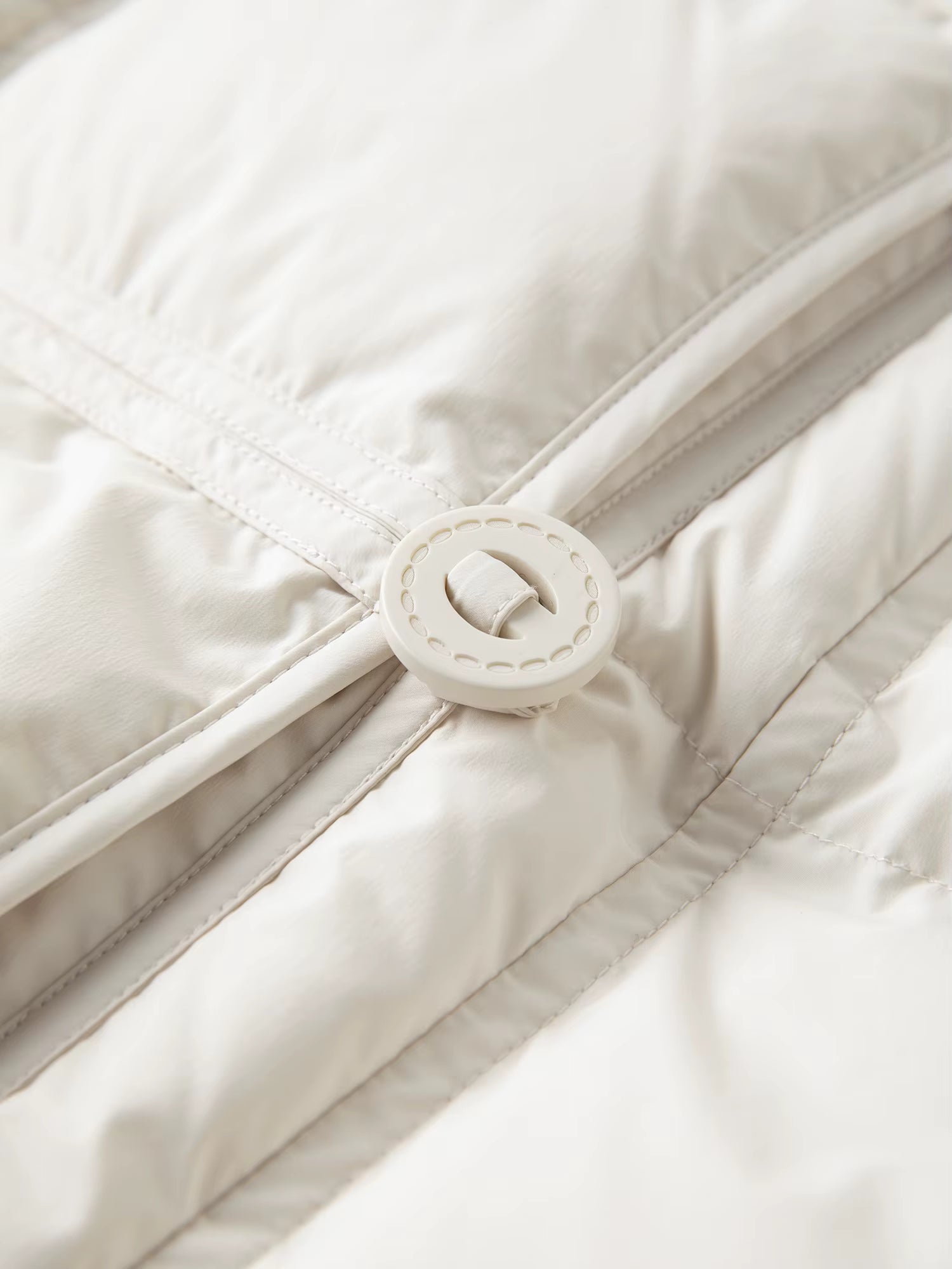 Standing Collar Detachable Knit Hat Fitted Waist Down Jacket for Women Winter 2025 New Collection 90% White Duck Down Coats