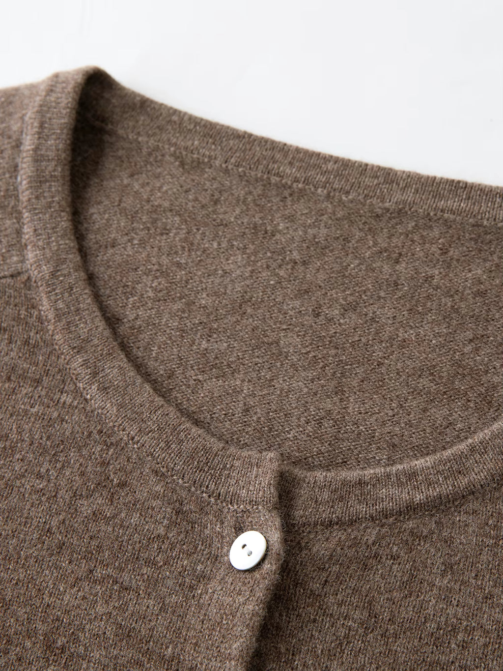 Cute Animal Pattern Embroidery Round Neck 100% Wool Slightly Oversized Knit Cardigan Long Sleeve Top