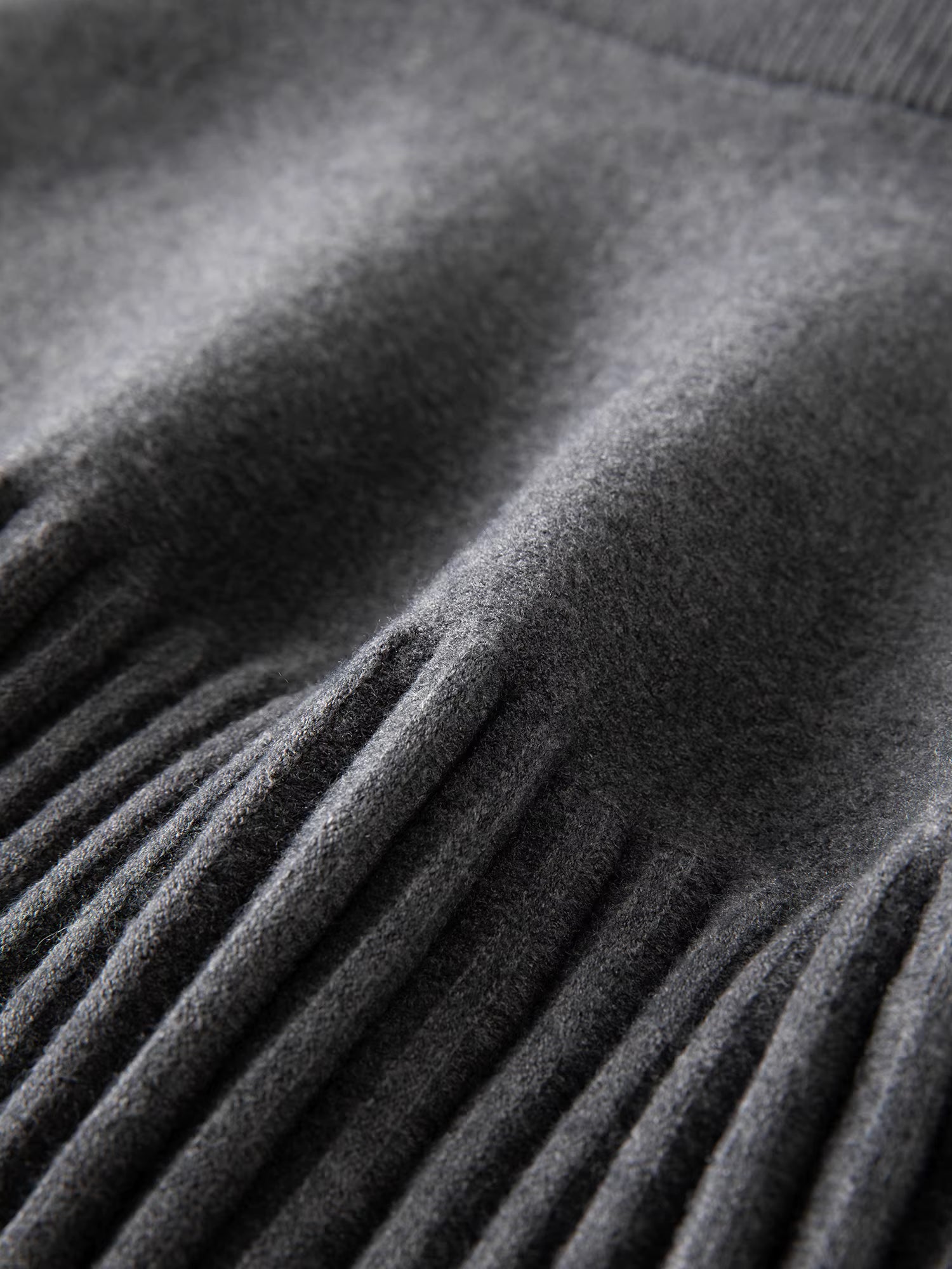 Gray College Style Two-piece Knitted Sweater Suit for Women Pullovers Mini Pleated Skirts 2025 Autumn and Winter New Style