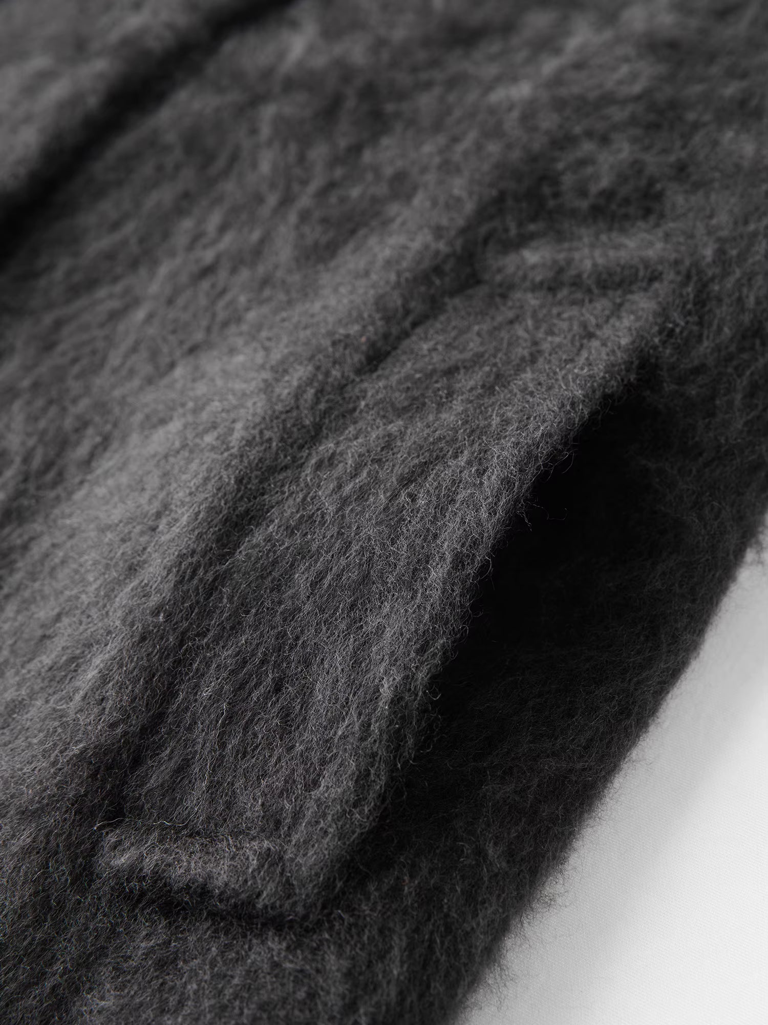 【Premium Series】Women's Brushed Cashmere Short Coat with Asymmetric Placket Stand Collar - Winter Warm Overcoat for Daily