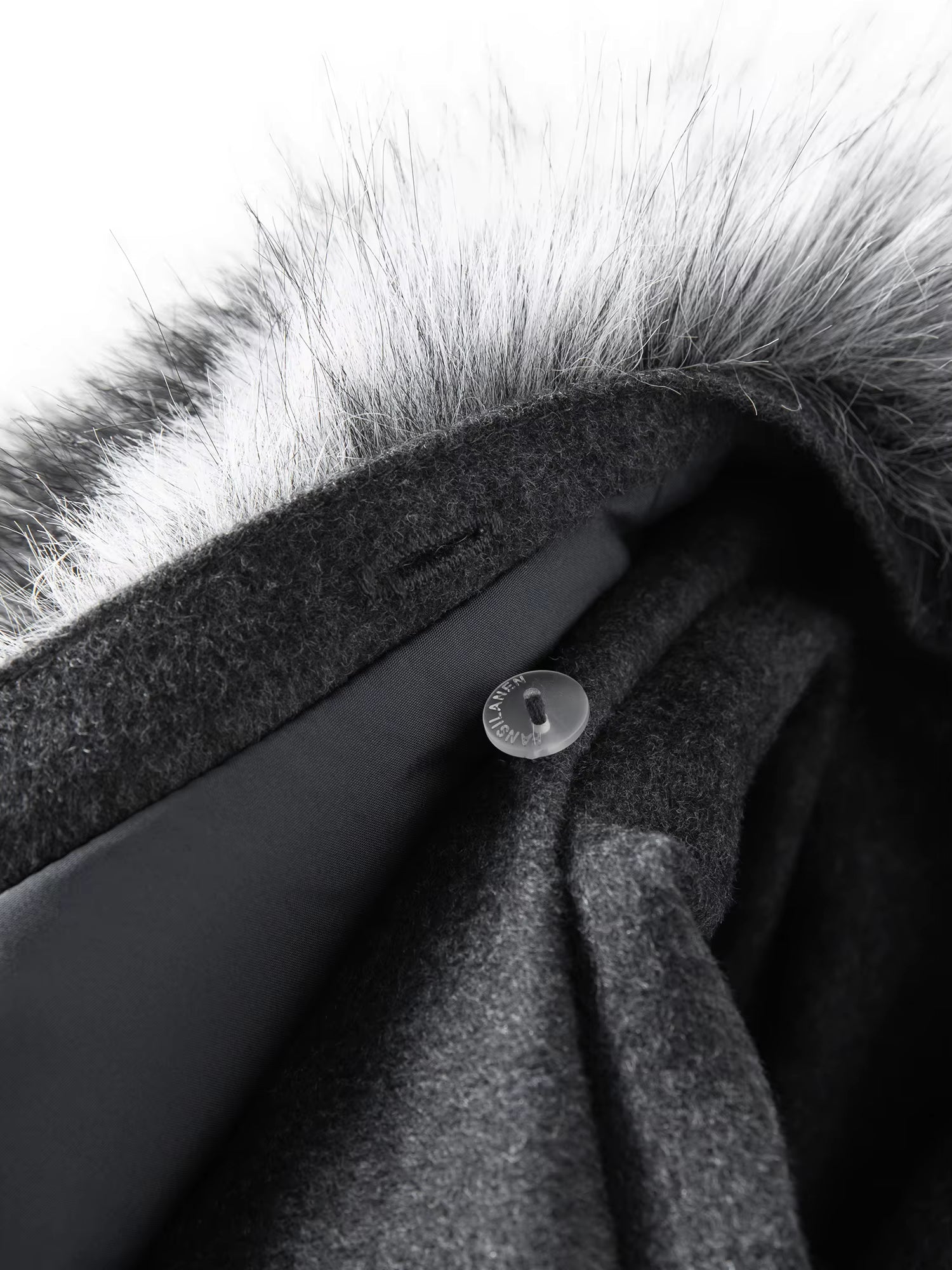 Down Jacket for Women 2025 New Winter Wool Blend Removable Fur Collar Warm Coat Lightweight Puffer Outerwear