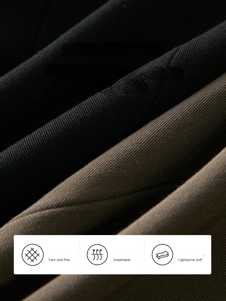 ZIQIAO Autumn Suit Collar Full Regular Sleeve Short Blazers Loose Office Lady Detachable Brooch Double Breasted Spring Jackets