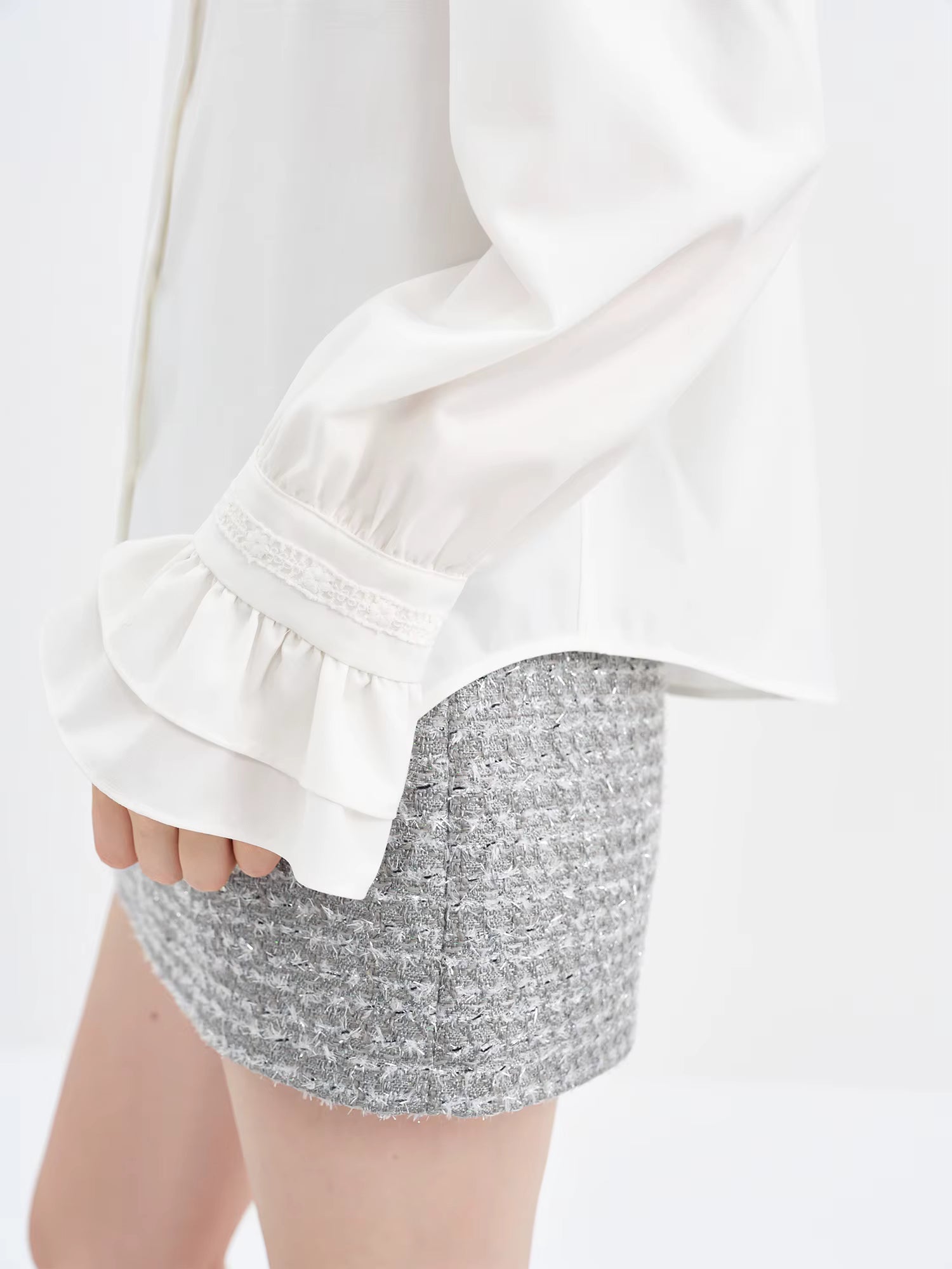 2025 New Arrival Women's Double Layer Peter Pan Collar Embroidered Blouse Sweet Vintage Shirt Elegant Layering Top Shirt