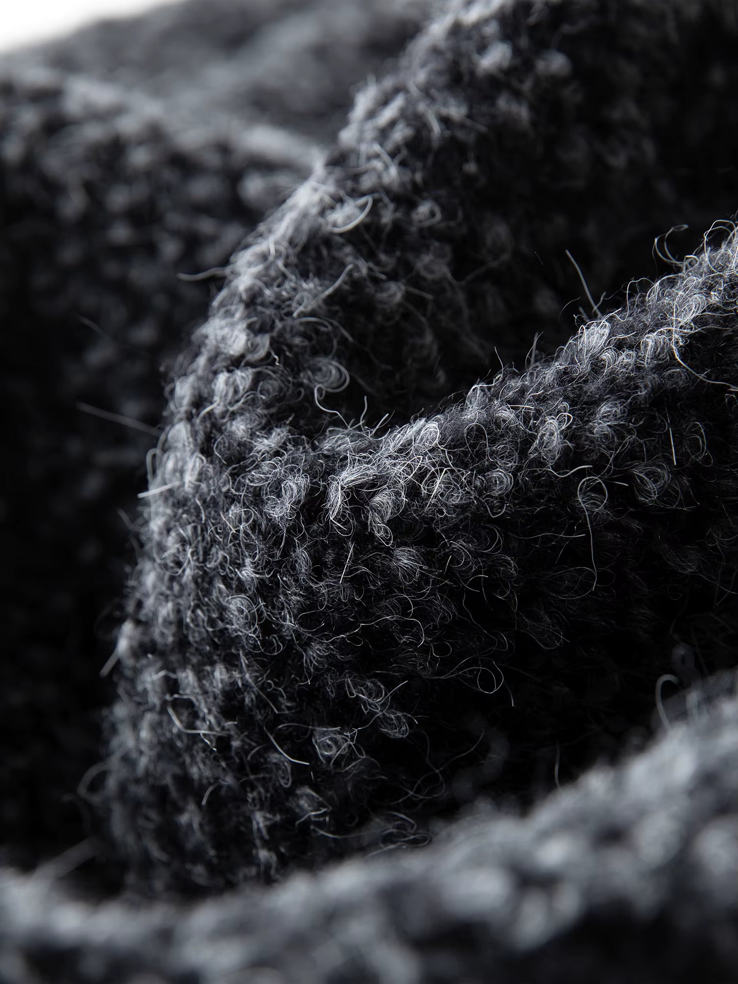 【Premium Series】 Women's Tweed Pattern Turtleneck Wool Blend Overcoat - Elegant Winter Long Coat for Business Casual