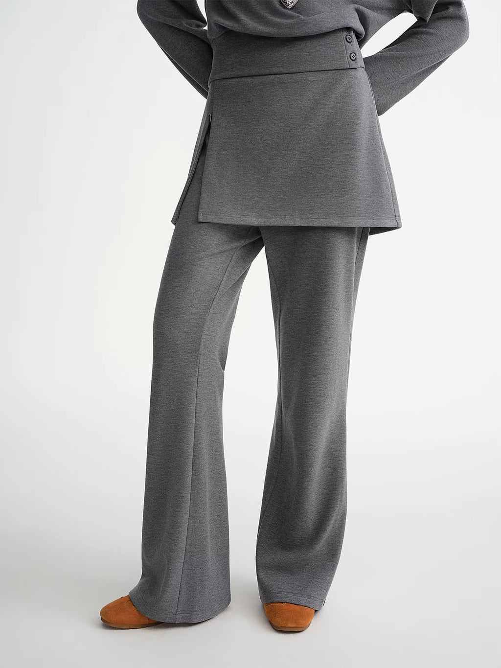 Plus Size Women's Off-Shoulder Hoodie Two-Piece Fashion Set with Unique Design Fall Winter 2025 Style Fantasy Collection