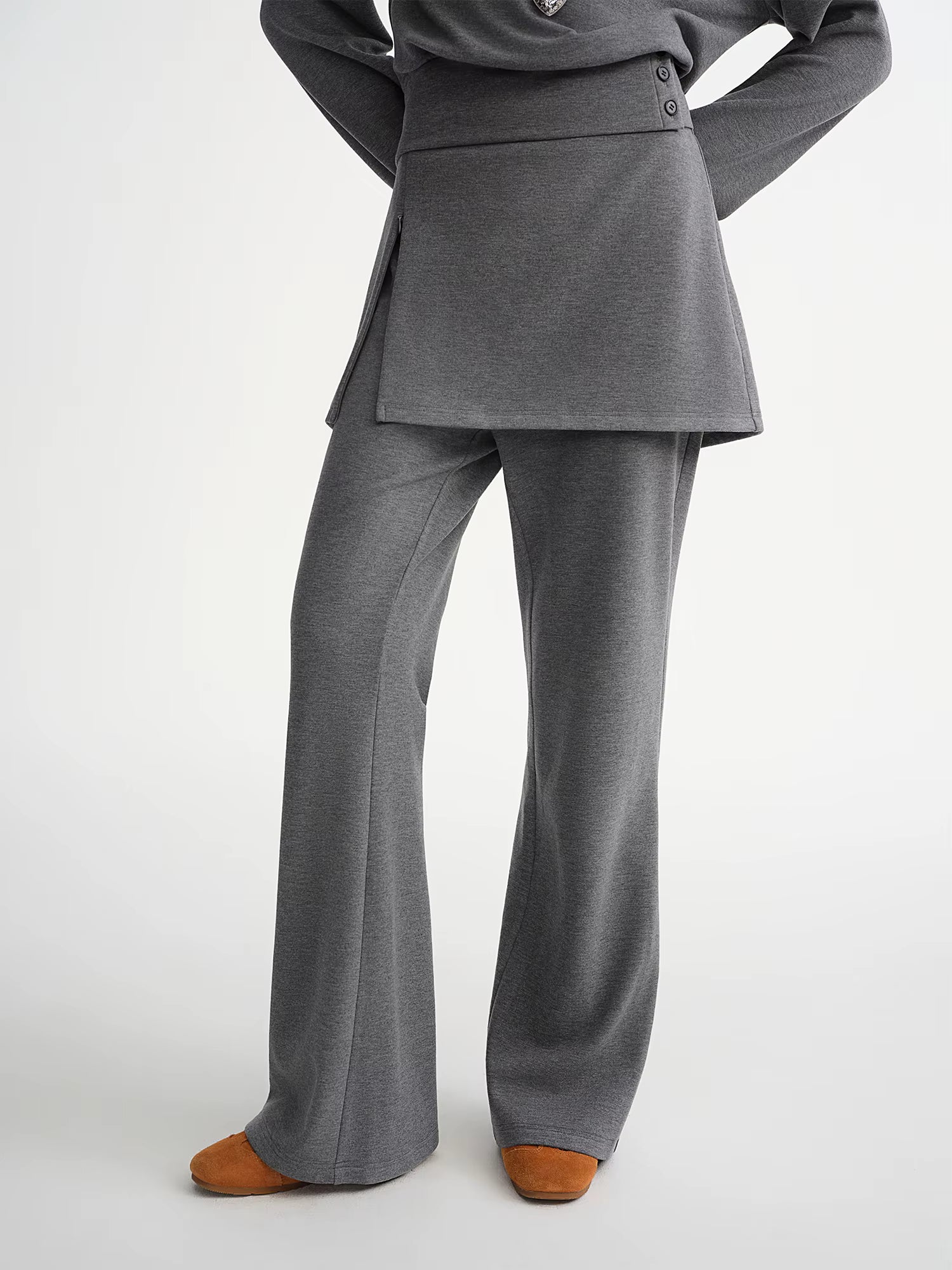 Plus Size Women's Off-Shoulder Hoodie Two-Piece Fashion Set with Unique Design Fall Winter 2025 Style Fantasy Collection