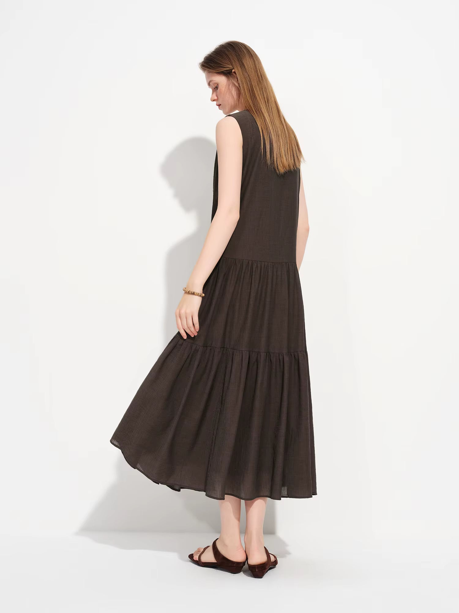 2026 Spring Sleeveless V Neck Paisley Print A-Line Dress Two Convertible Midi/Maxi Dress for Vacation Y2K Coastal Style