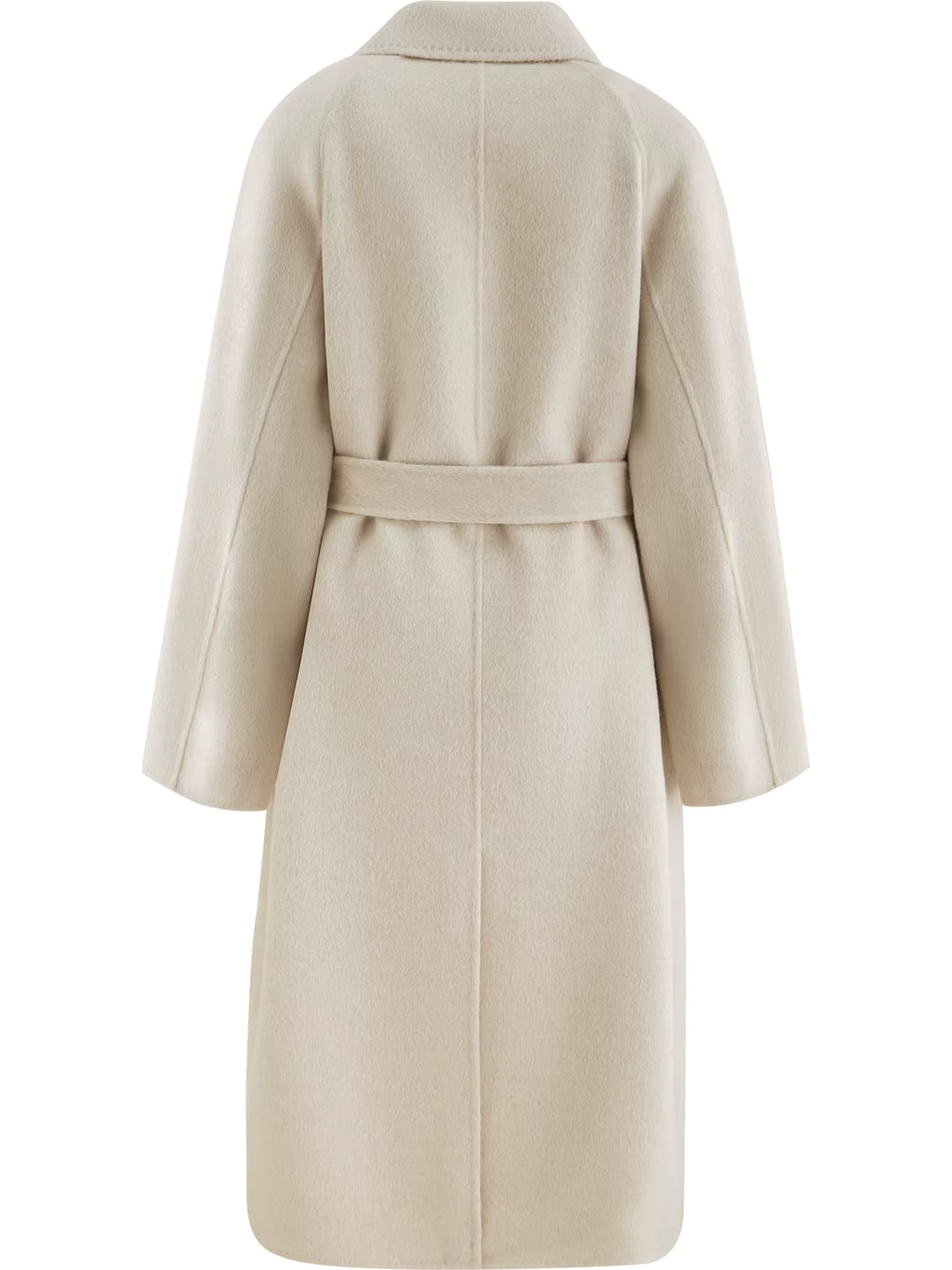 Crafty Studio Petite Women's White Camel Wool Coat with Double Faced Design 2025 Winter New Collection Wool