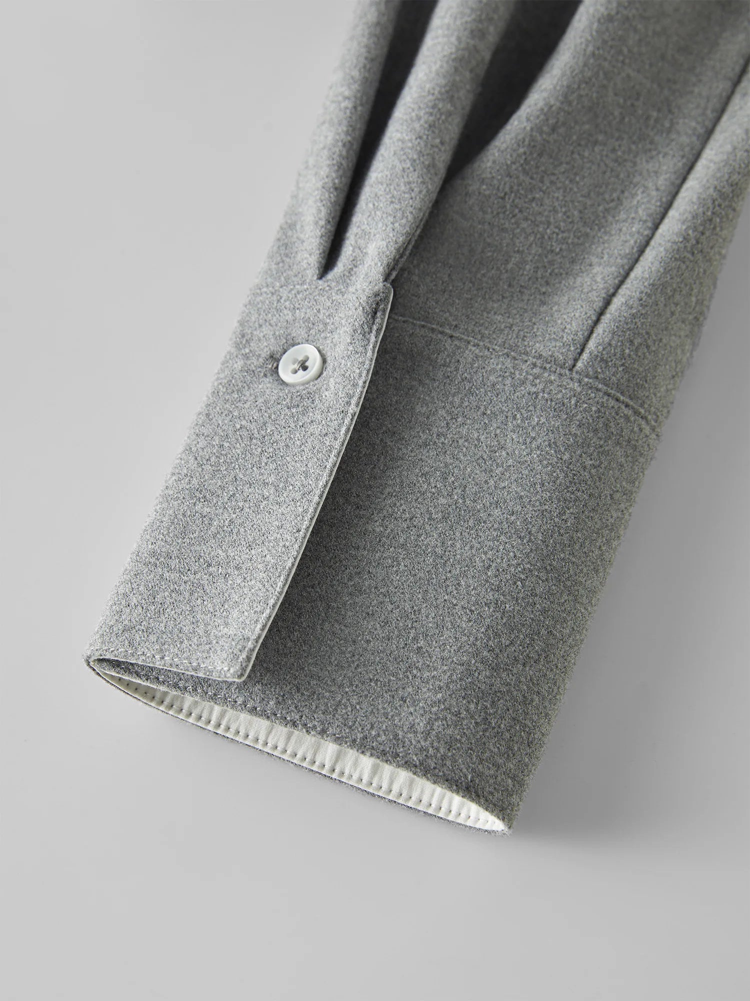 FSLE Women Grey Long Sleeve Shirts Office Lady Winter Straight Blouse Detachable Collar Commuter Shirt Drop Sleeve Top 24FS14399