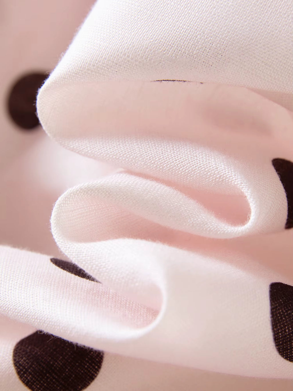 Color-blocked Light Pink Polka Dot High-waisted Japanese Style A-line Mini Skirt New Spring 2026 Style Sweet Skirt