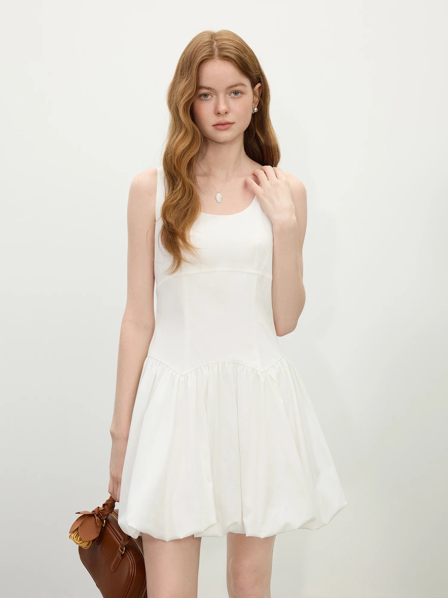 FSLE 【Two Length】Sweety Girly Long Dresses For Women 2025 Summer New Sleeveless Bud Chic Vest Dress
