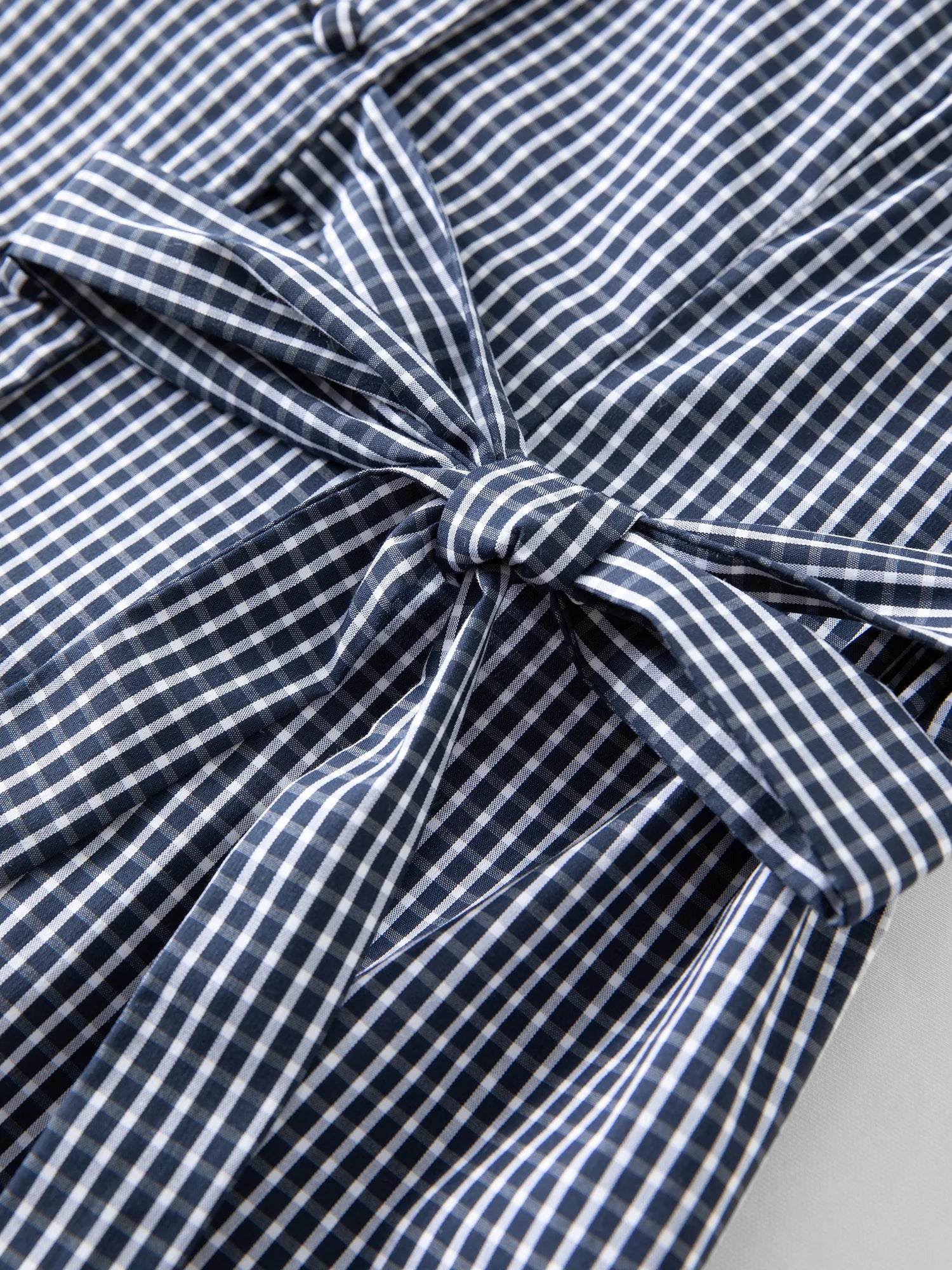 2025 Summer Women's Gingham Strappy Top - Adjustable Ties Short Sleeve Shirt with Flattering Silhouette & Design Details