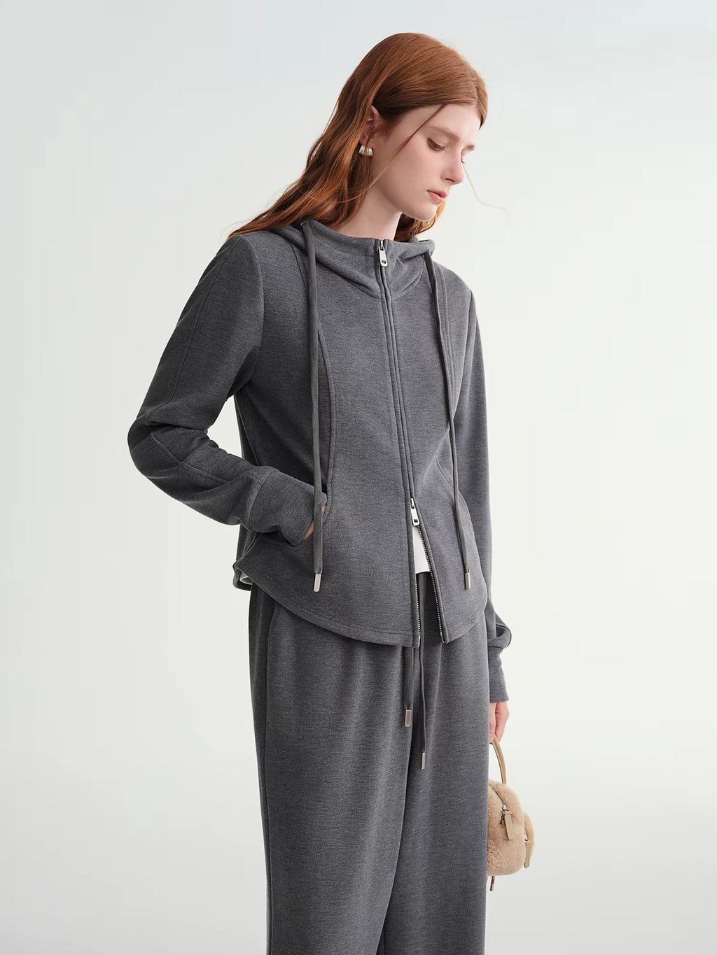Winter 2025 Women's Waist-Defined Sweatshirt Set - Relaxed Fit Pullover & Joggers Two Piece Loungewear Casual Elegance