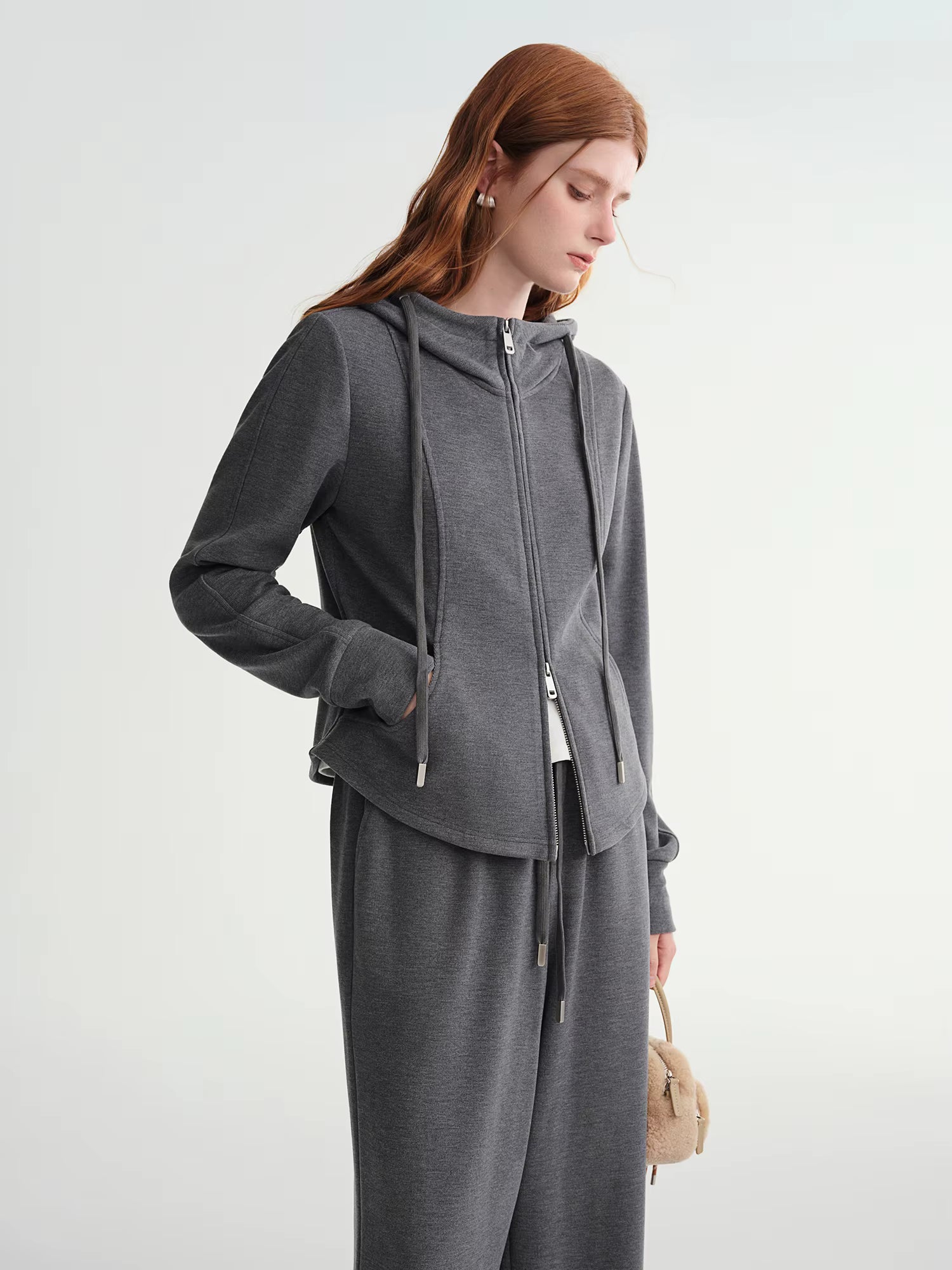 Winter 2025 Women's Waist-Defined Sweatshirt Set - Relaxed Fit Pullover & Joggers Two Piece Loungewear Casual Elegance