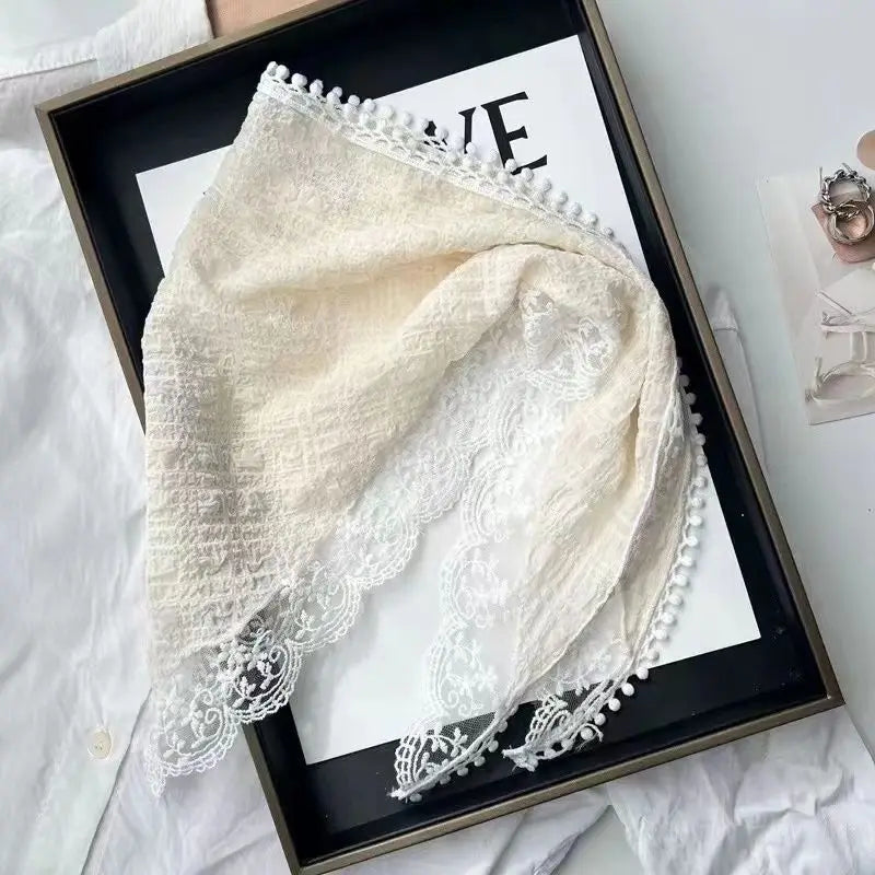 Korean Ins Lace Hair Scarf
