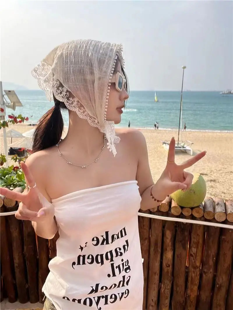 Korean Ins Lace Hair Scarf