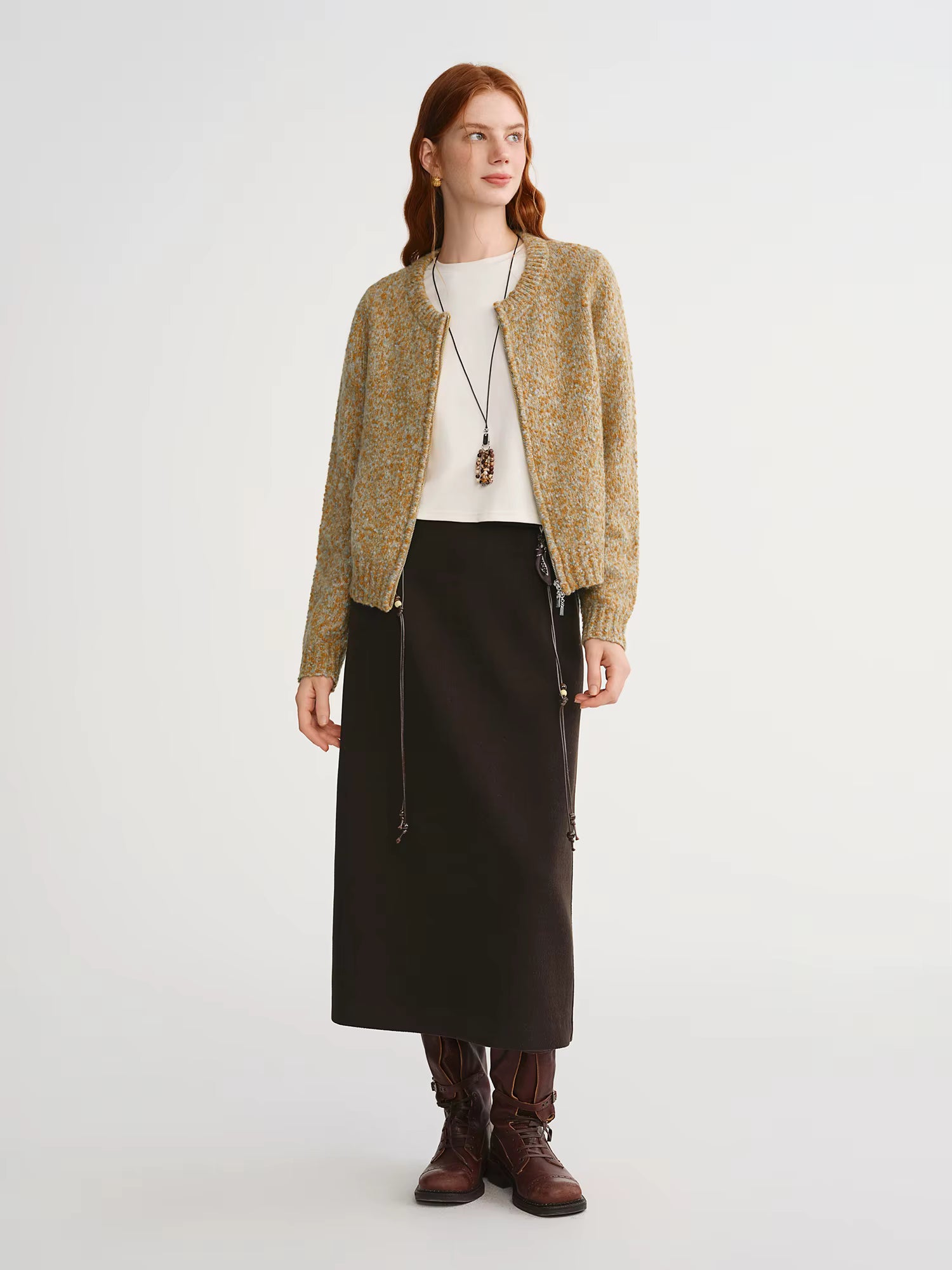 2025 Autumn Winter Women's Knit Cardigan - Aesthetic Cozy Open Front Sweater for Daily Casual Outfits