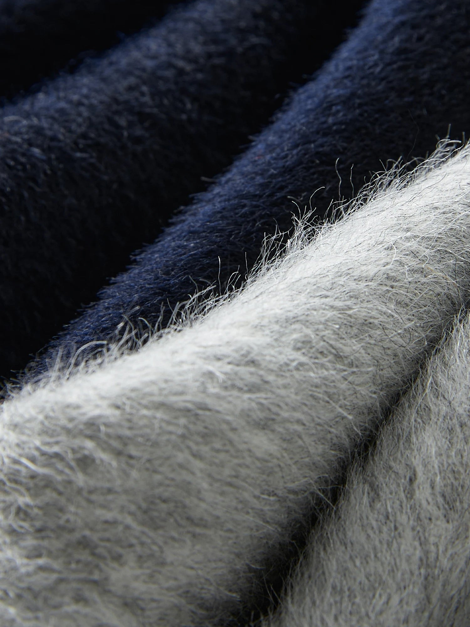 FSLE 100% Wool Two Color College Style Cowl Button Reversible Tweed Coat for Women 2024 Winter New Design Casual Jacket24FS14239