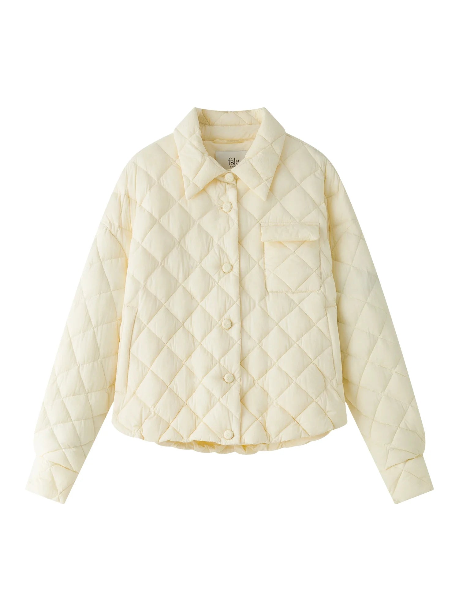 FSLE 84.1G Filling Amount Light Short Style Down Jacket For Women 2024 Winter New Design Loose Warm Chic Coat Jacket 24FS14002