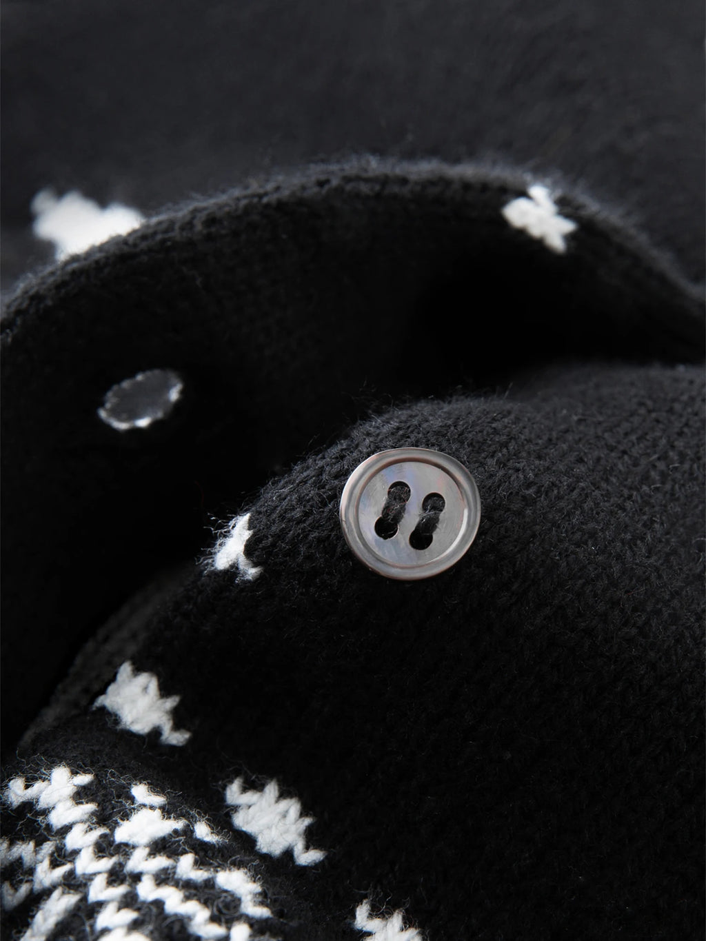 FSLE Fair Isle French Retro Jacquard Open Knit Women's Winter 2025 Slim Fit Sweater Women Clothing Sweaters Cardigan