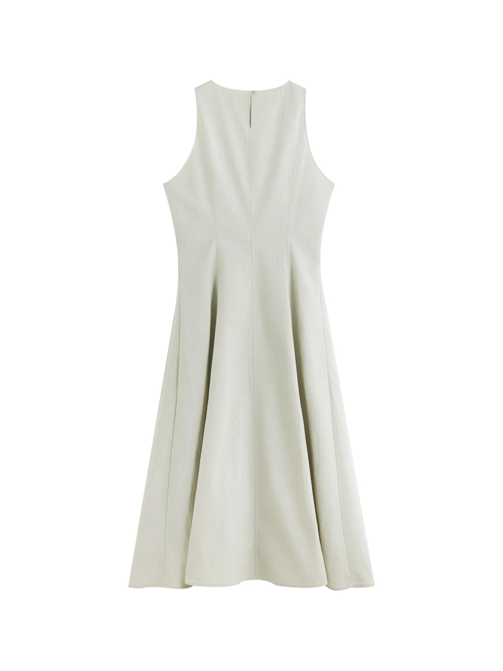 ZIQIAO Workplace Simple Commuting Waist Dress Women 2025 Summer New Green Slim Temperament Vest Skirt