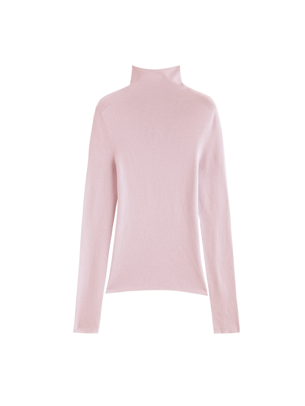 ZIQIAO Wool Sweater for Women Autumn and Winter New 18 Needle Nude Seamless Knitted Bottoming T-shirt