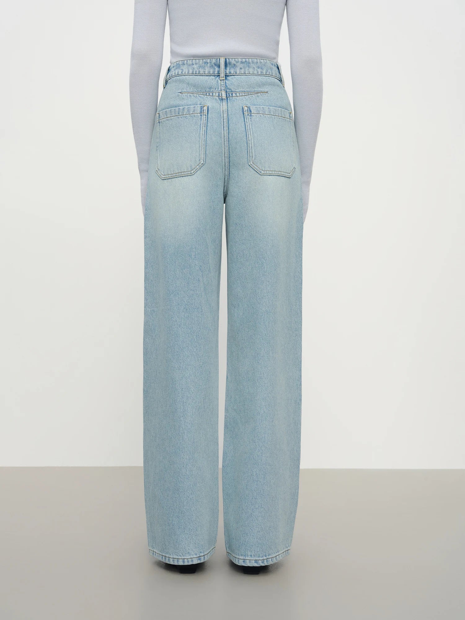 Retro Straight Blue Casual Versatile Jeans for Women Winter 2025 New Loose Daily Outfit All-match