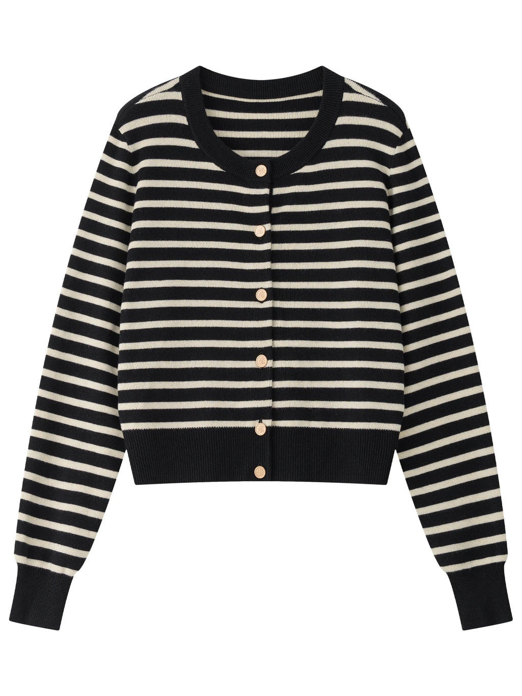 FSLE Striped Knit Cardigan Jacket Vest For Women 2024 Fall Winter New Sweater Undershirt Two-pieces Coat Set 24FS14105 24FS14232