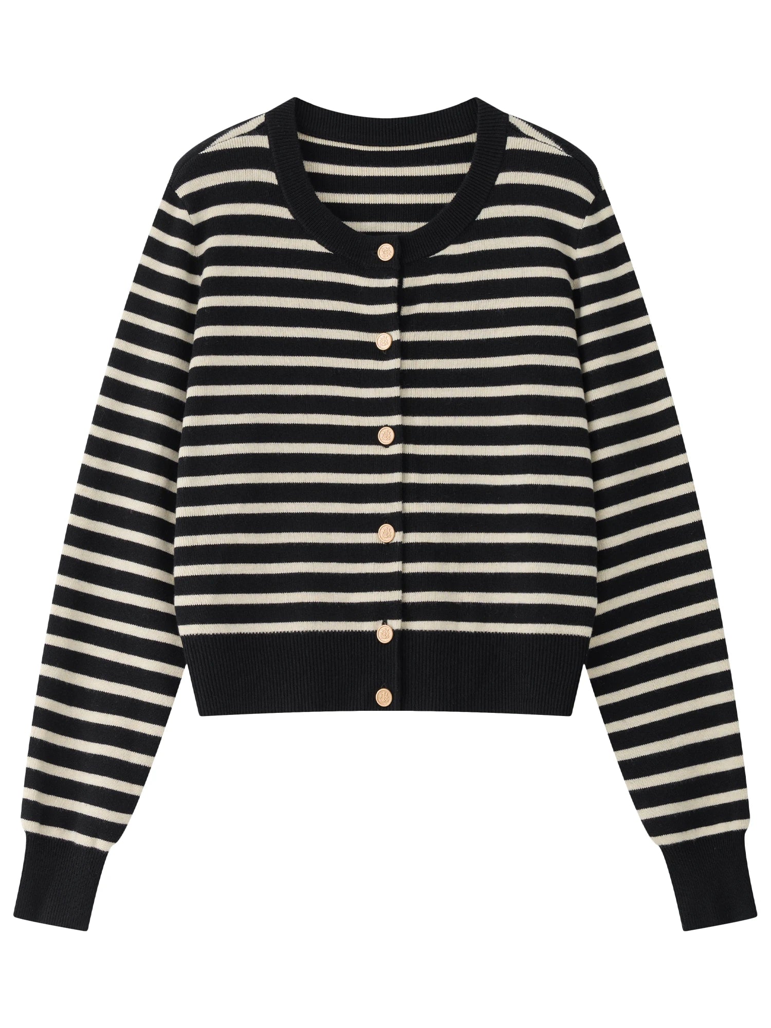 FSLE Striped Knit Cardigan Jacket Vest For Women 2024 Fall Winter New Sweater Undershirt Two-pieces Coat Set 24FS14105 24FS14232