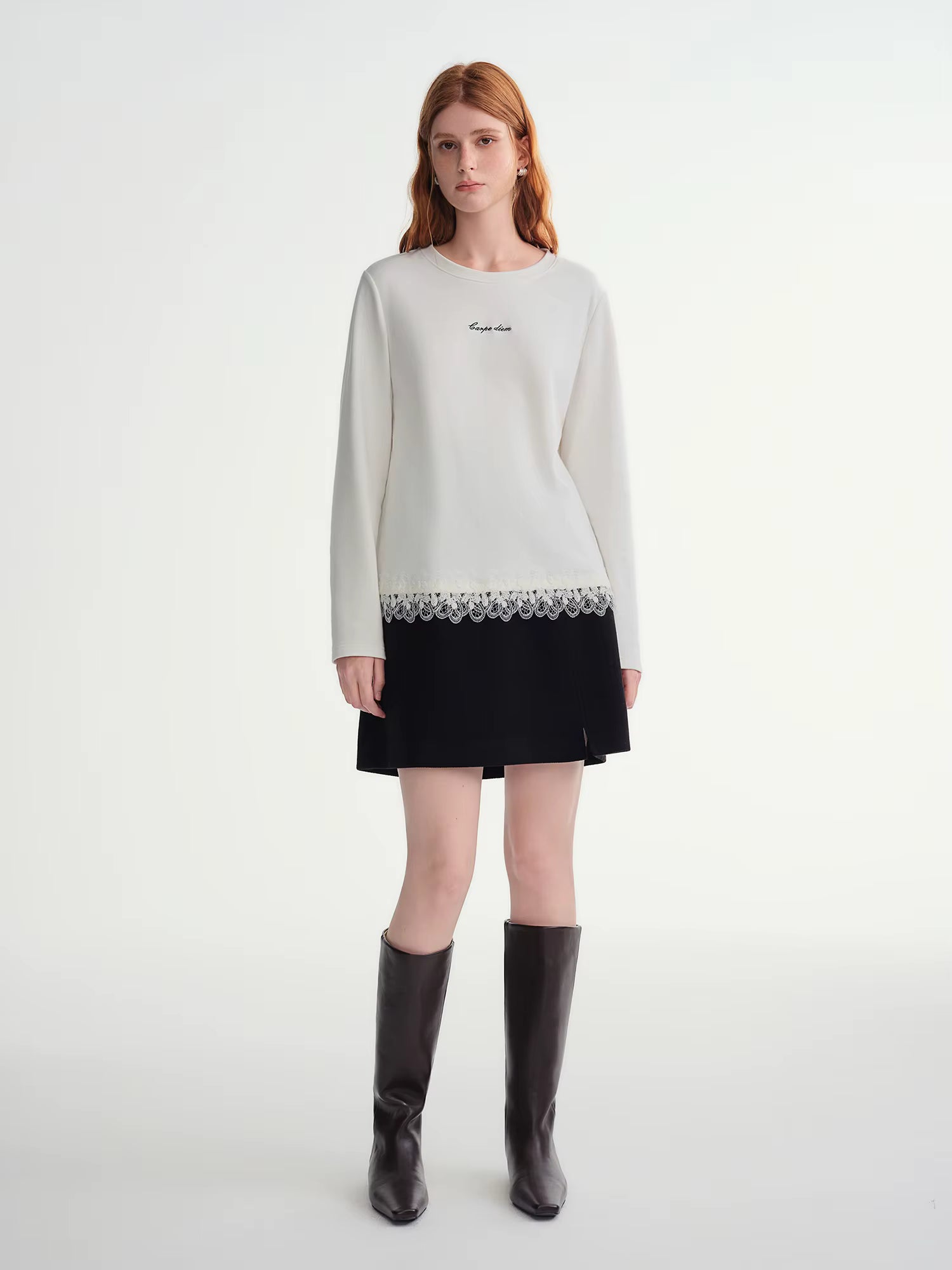 Letter Embroidery T-Shirt Women 2025 Autumn Winter Vintage American Style Long Sleeve Top Casual Streetwear Basic Tee