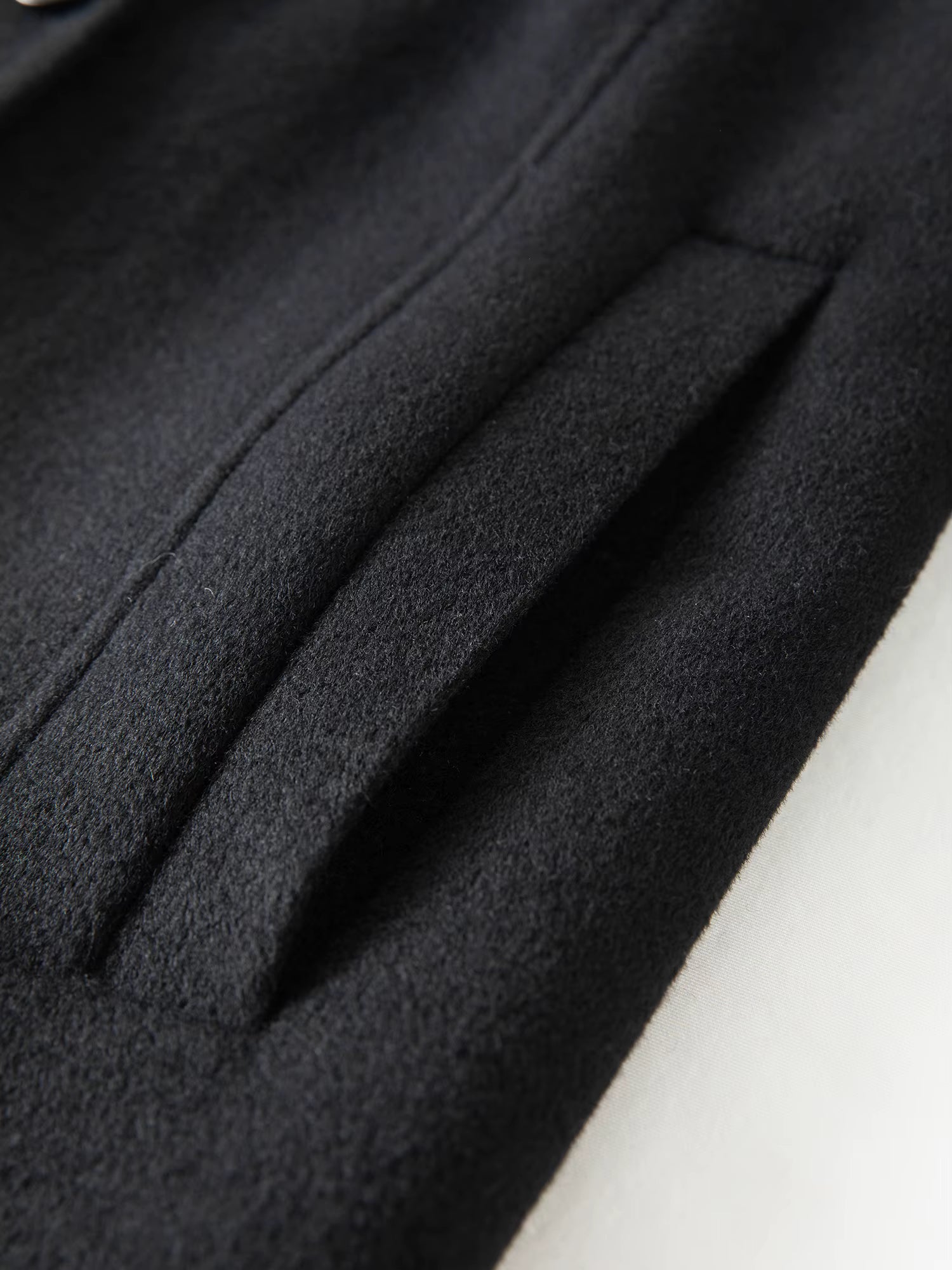 2025 New Women's Elegant Stand Collar 100% Wool Double-Faced Long Coat Diamond-Shaped Tailoring Autumn Winter Outerwear