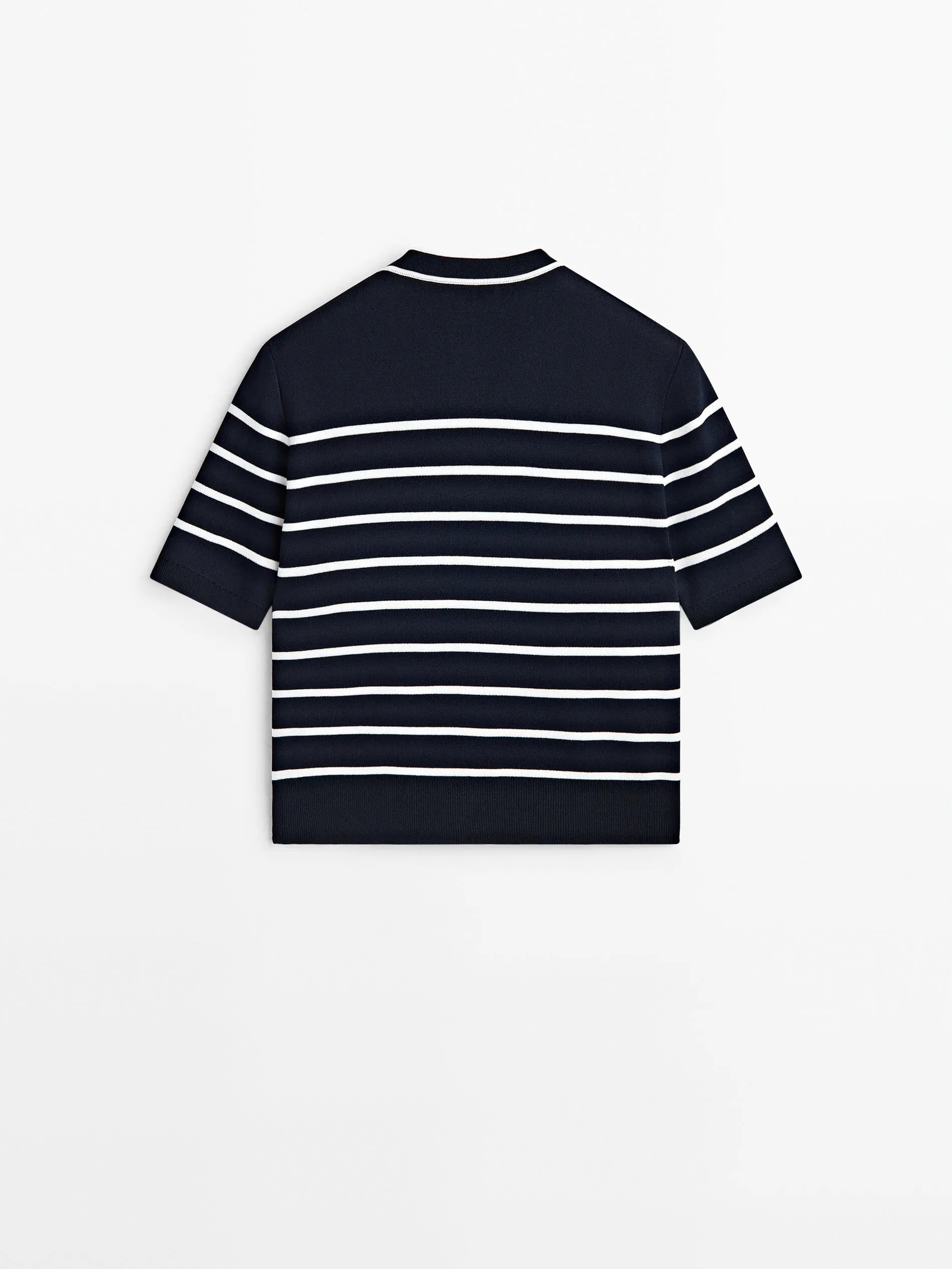Ethereal MD 2024 women's autumn new style of Scented cotton button stripe cardigan T-shirt