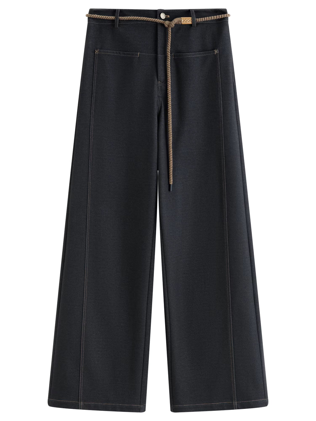 【Premium Series】Original Color Straight Wide-leg Brushed Jeans for Women Winter 2025 New Style Ins Simple Design All-match