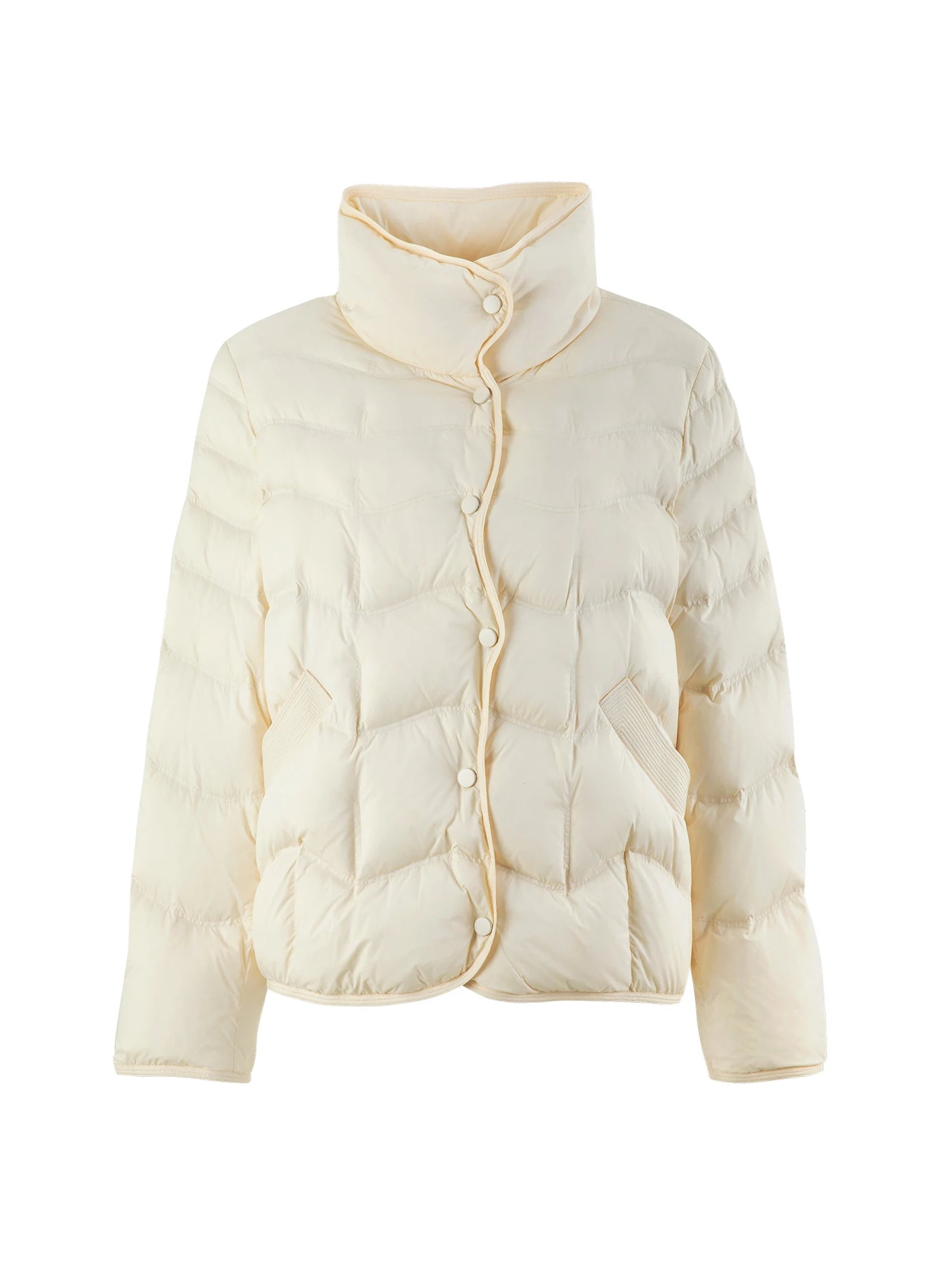 DUSHU 95.6G Filling Amount Women's High Collar Down Coat 2024 Winter New Loose White Casual Warm Female Down Jacket 24DS84081