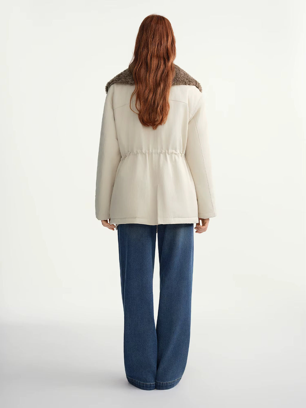 Plus Size 2025 Winter Women's Short Puffer Coat Faux Shearling Collar Parka Down Jacket Warm Thermal Bomber Outerwear