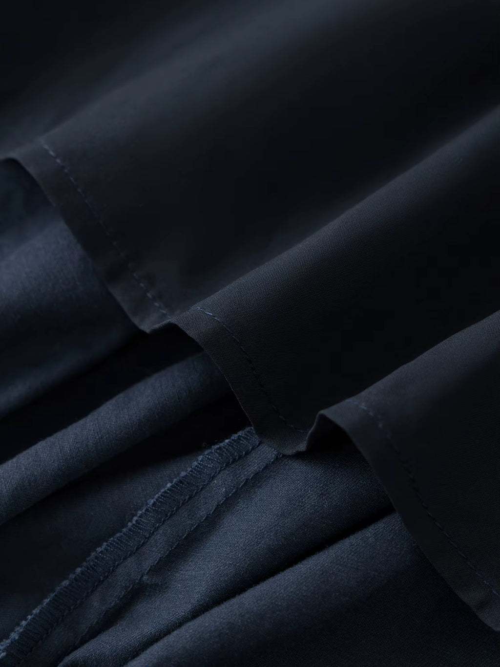 Washed Blue Patchwork Pleated Half Skirt Women's Winter 2025 New Arrival Drawstring Oversized Skirt 100% Cotton Skirts