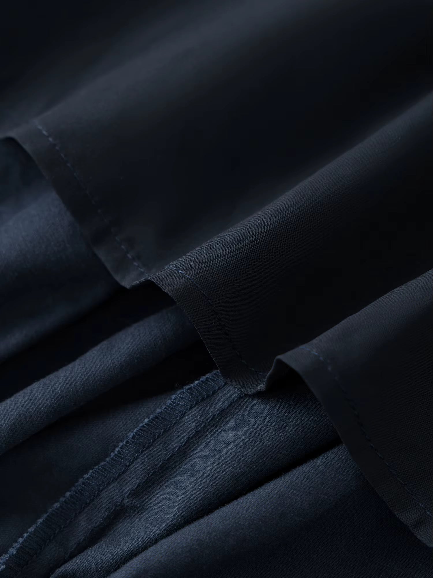 Washed Blue Patchwork Pleated Half Skirt Women's Winter 2025 New Arrival Drawstring Oversized Skirt 100% Cotton Skirts