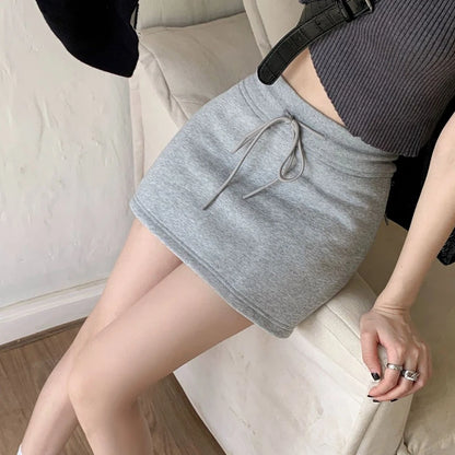 Summer Elastic Waist Mini Skirts Women Girl Sport Yoga Skirts 2024 Spring Breathable Running Skirts Casual A-line Slim Skirt