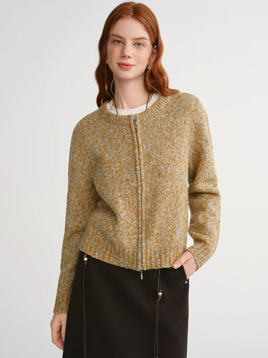 2025 Autumn Winter Women's Knit Cardigan - Aesthetic Cozy Open Front Sweater for Daily Casual Outfits