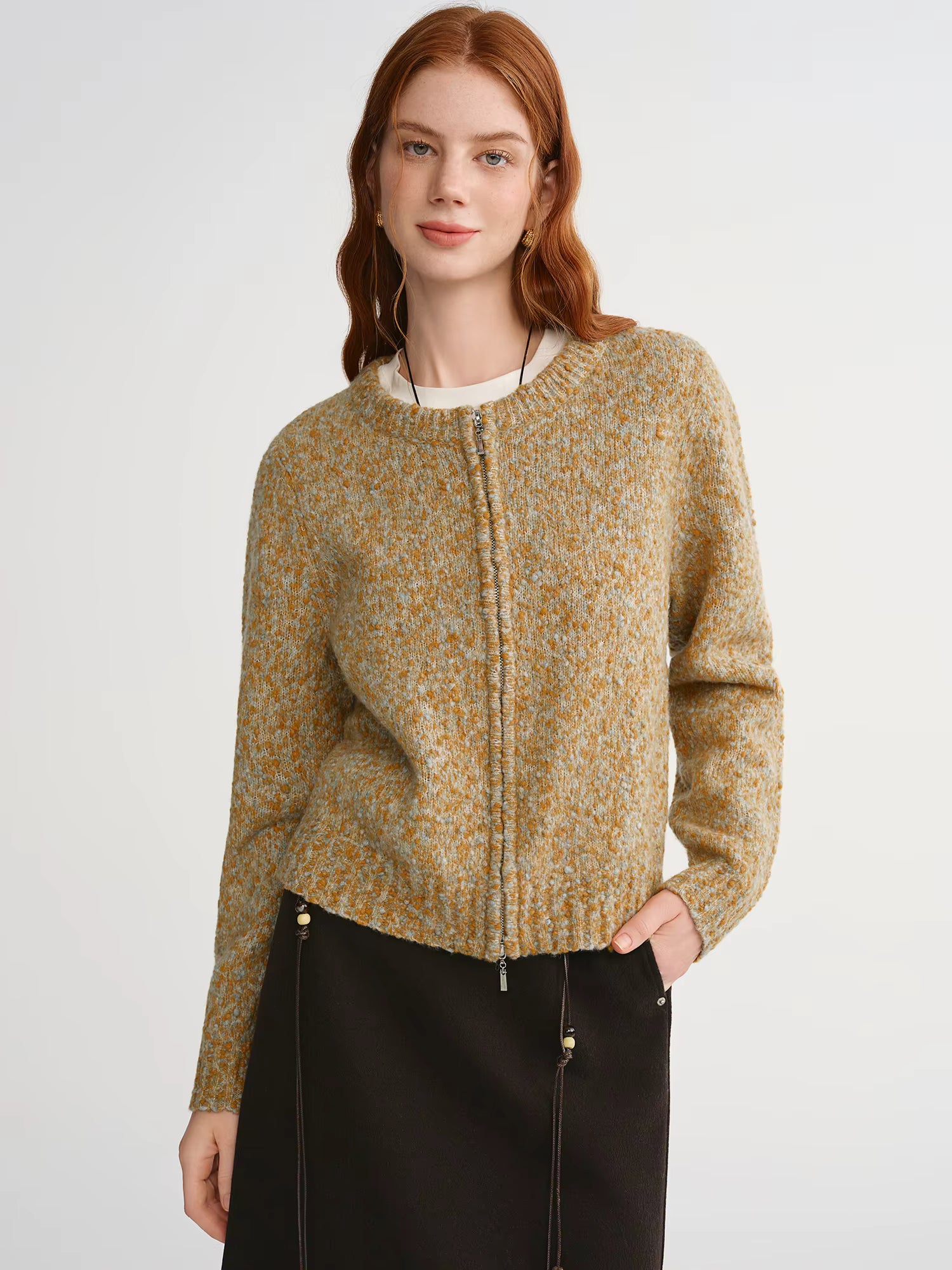 2025 Autumn Winter Women's Knit Cardigan - Aesthetic Cozy Open Front Sweater for Daily Casual Outfits