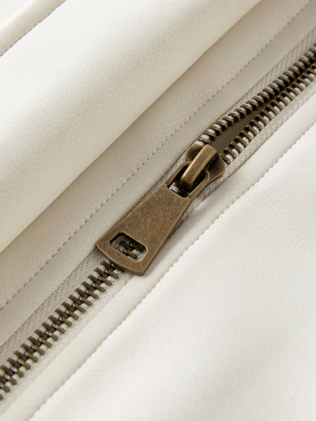 DUSHU Contrast Color Woven Leather Collar Jacket Women 2025 Autumn Drop Shoulder Short Coat Cleanfit Streetwear Leisure