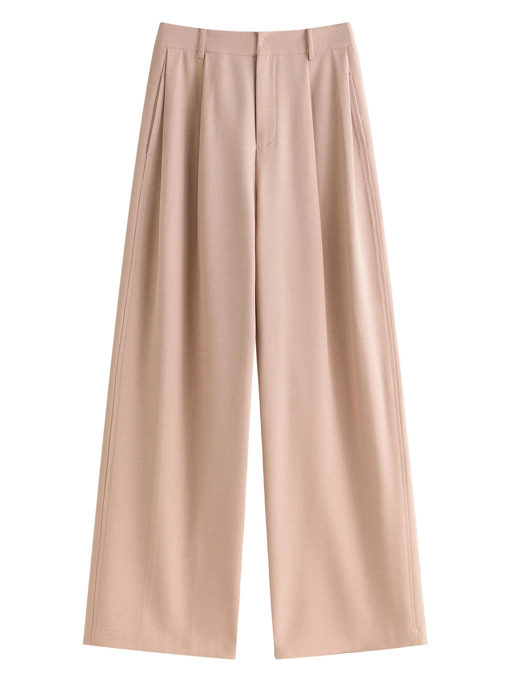 FSLE【2 Colors】Women Comuuter Full Length Suit Pants High Waist Black All-Match Twill Long Trousers Autumn Pant 24FS13182