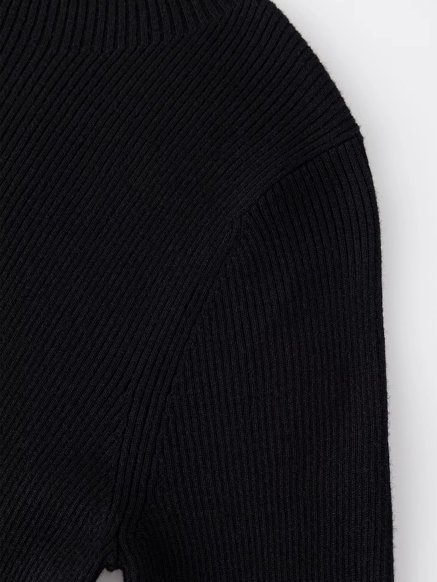 Women's Asymmetric Hem High Neck Wool Sweater 2025 Winter New Thermal Knit Top Slim Fit Casual Warm Pullover