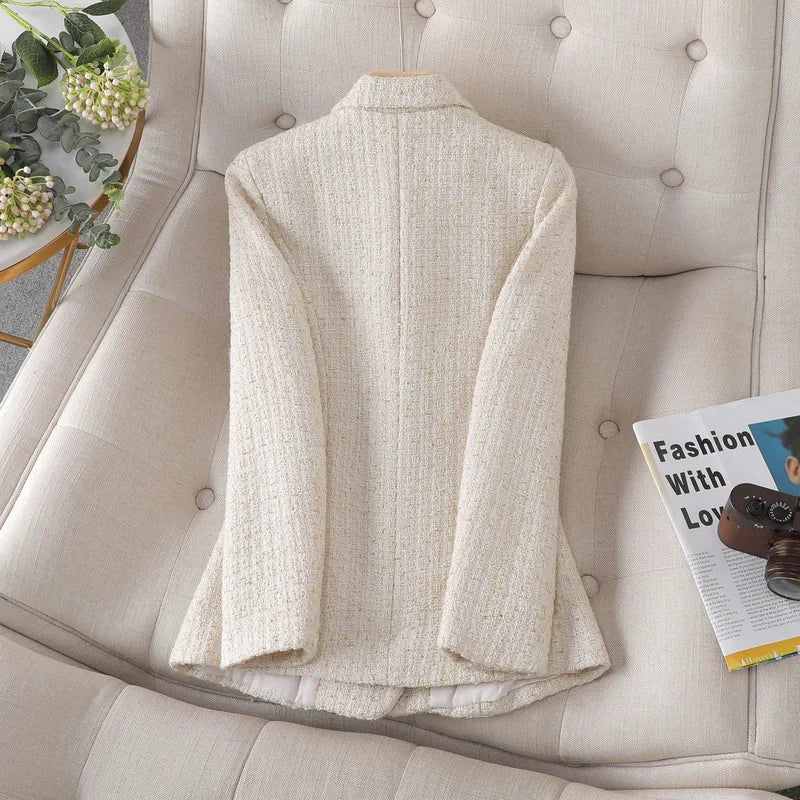 Luxury Ladies High-end Goddess French Tweed Blazer