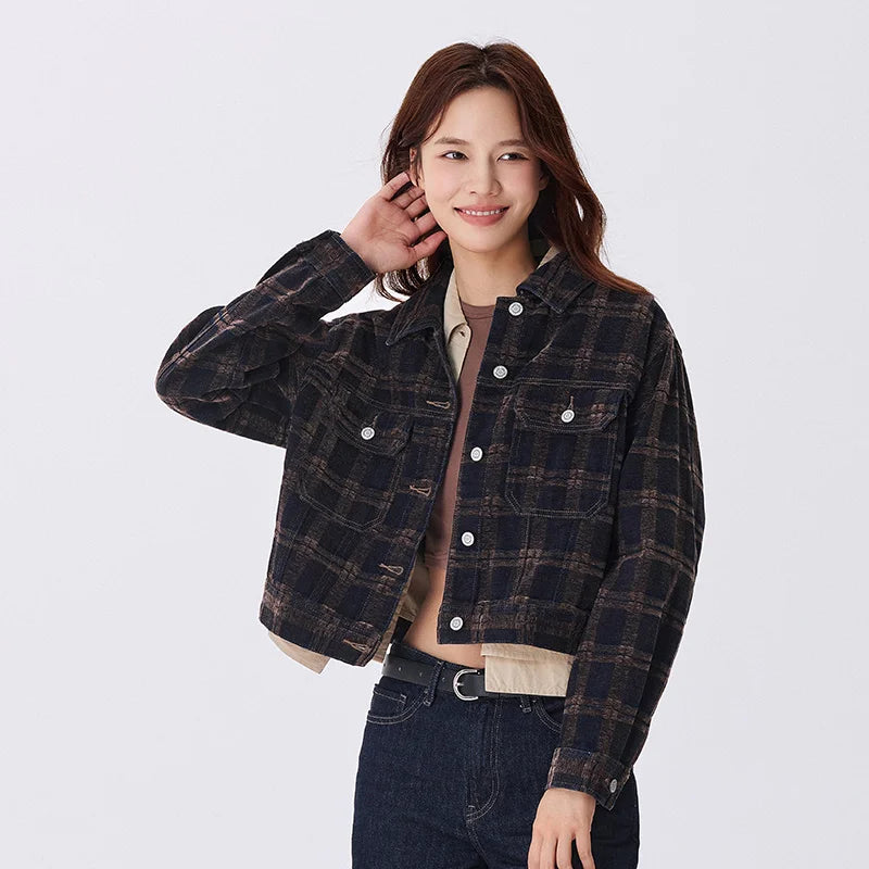 Semir Denim Jacket Women Short Autumn 2024 New Petite Retro Jacket