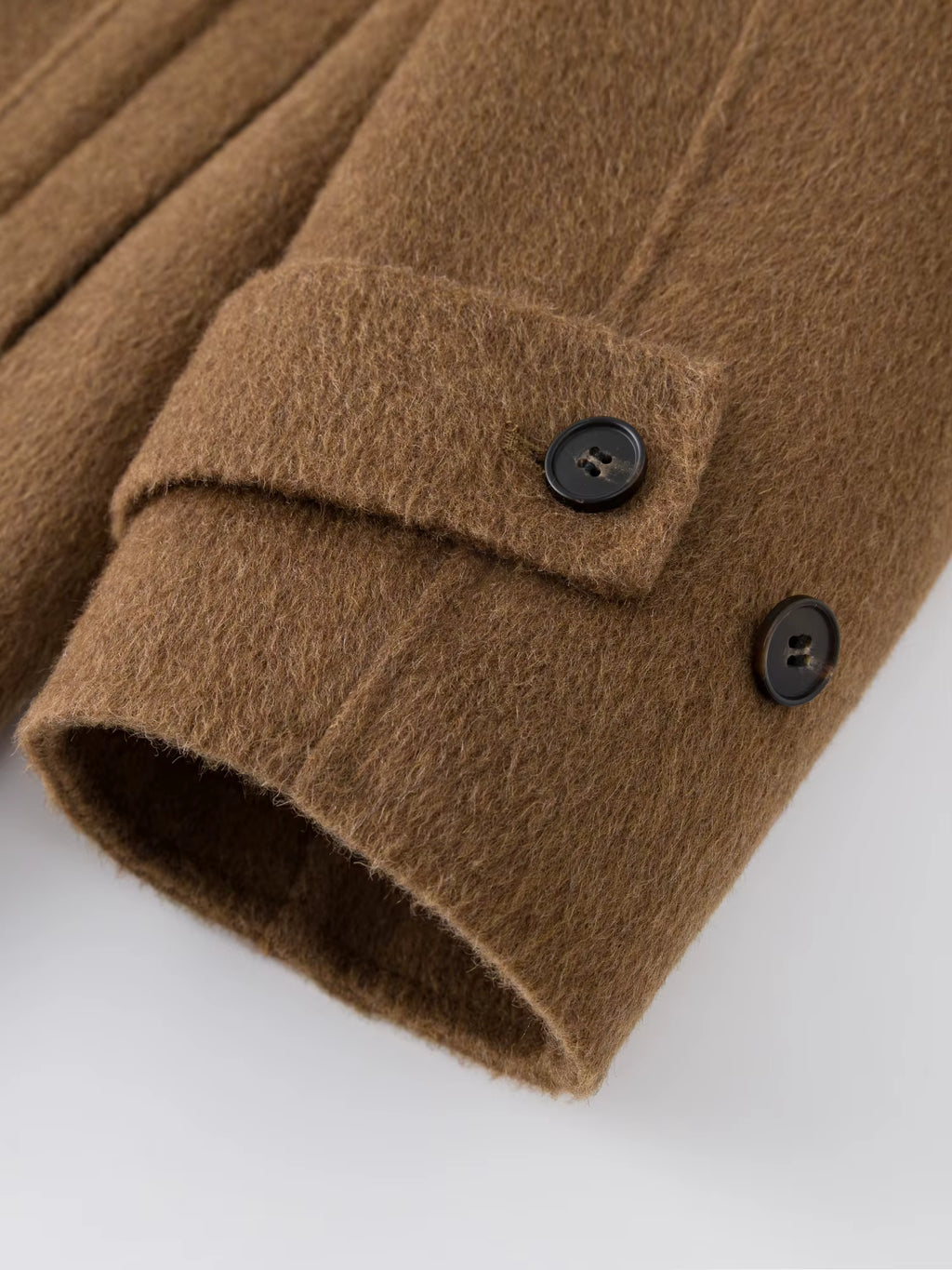 French Style Sheep Wool Cropped Wool Coat Women's Winter 2025 New Double-faced Wool Jackets Simple Ins Stand Collar
