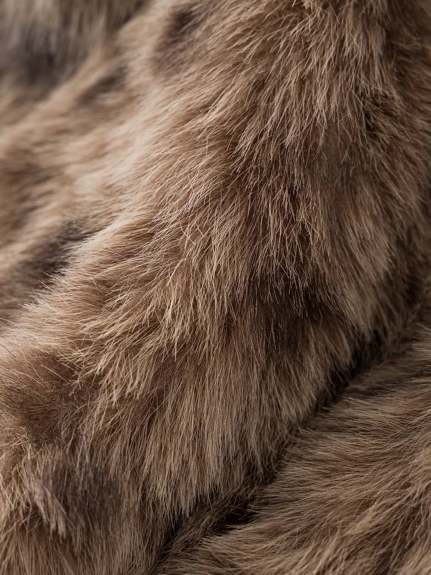 Chestnut Brown Leopard Print Women Faux Fur Stylish A-Line Trench Coat Fall Winter 2025 New Arrival Cozy Winter Essentials