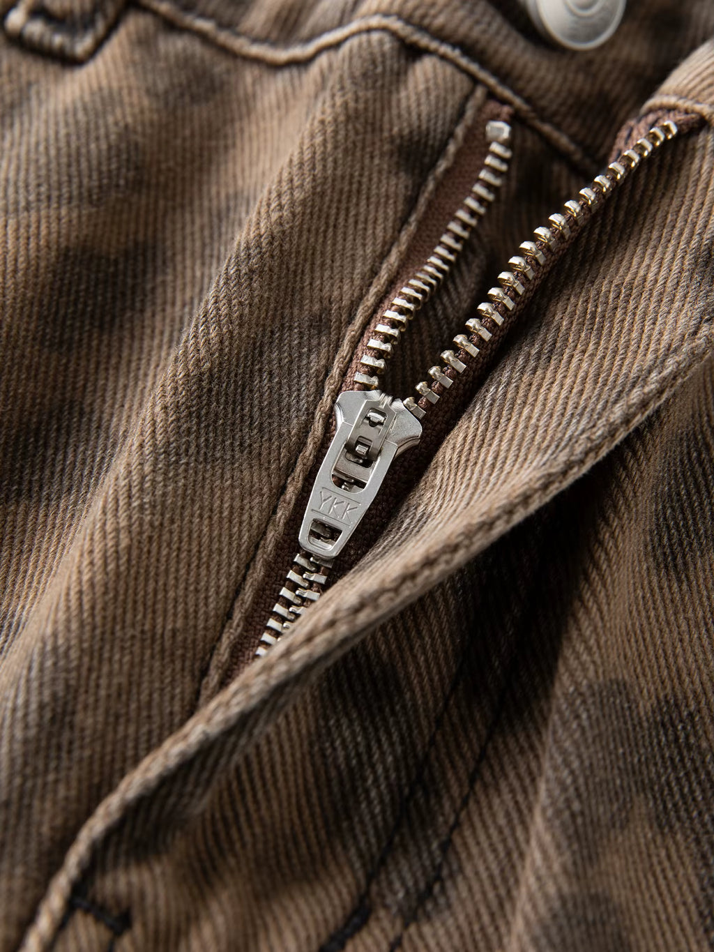 2025 New Women's Jeans Chic Brown Straight Leg Pants Cotton Washed Denim High Waist Tummy Control Slim Fit Casual Trousers