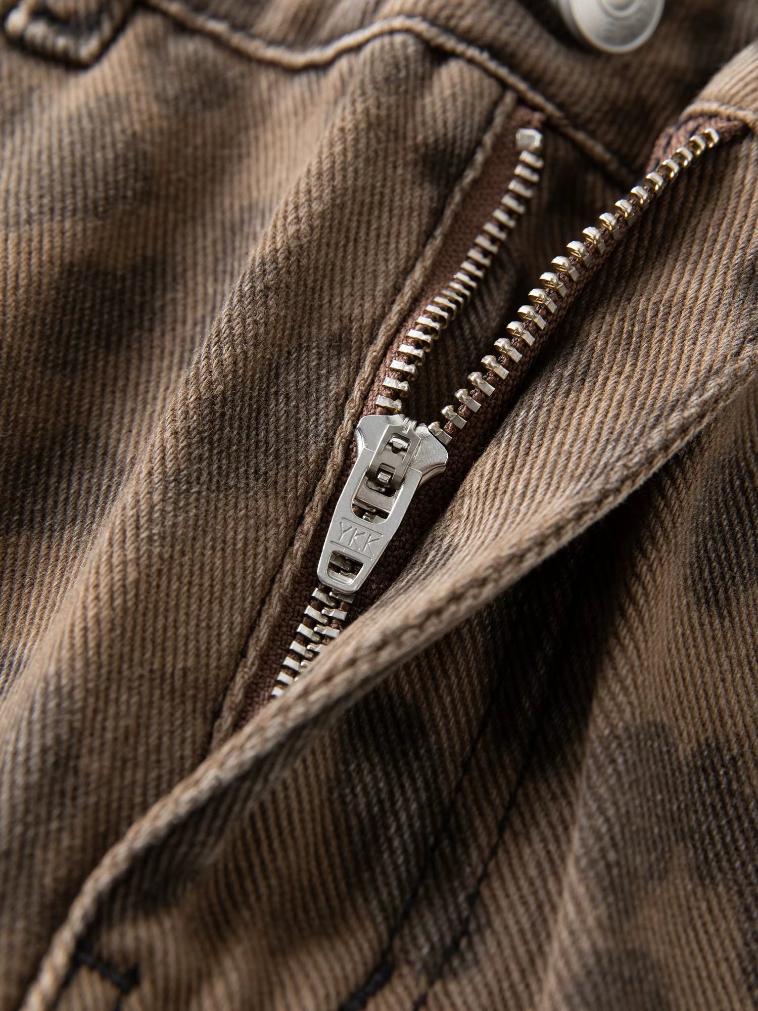 2025 New Women's Jeans Chic Brown Straight Leg Pants Cotton Washed Denim High Waist Tummy Control Slim Fit Casual Trousers