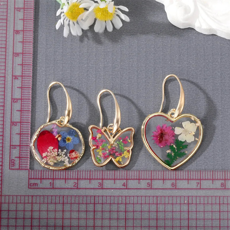 Makersland Floral Earrings Trendy Jewelry Accessories for Ladies Wholesale Fashion Jewellery Flower Butterfly Earrings for Women